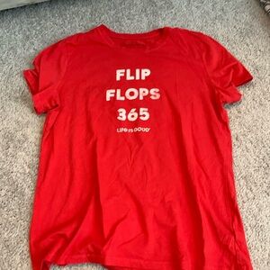 Life is Good short sleeve shirt Medium EUC